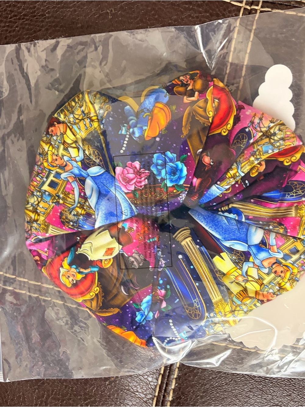 Disney Cinderella Scrunchie oversized Sugar Swan Bamboo NWT